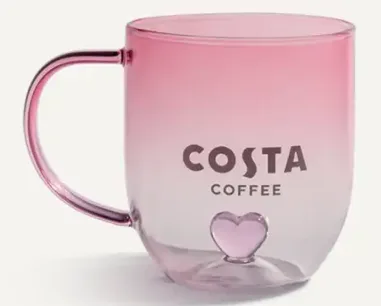 Tazza di caffè «Costa Coffee Glass Heart Cup» (Costa Coffee)