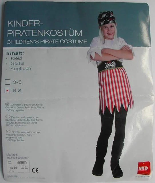 Costume da pirata per bambini (NKD)