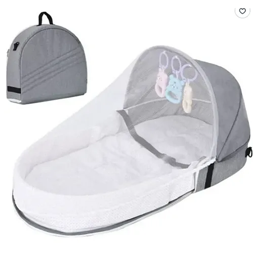 Lettino da viaggio «Couffin de voyage, couffin pliable portable avec moustiquaire et auvent dans le lit pour…» — foto 3 dell'alert SR/03033/26