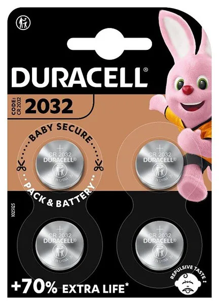 Batterie a bottone «CR 2032 +70% extra life» (Duracell)