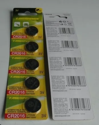 Batterie a bottone «CR2016 - Lithium Battery 3V» (Tangspower)