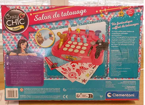 Kit tatuaggio giocattolo «Crazy Chic Beauty Salon de Tatouage» — foto 2 dell'alert SR/01358/25