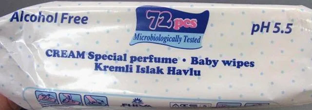 Salviette bagnate del bambino &amp; #13; &amp; #13; «CREAM Special perfume, Baby wet wipes» (Freshmaker)