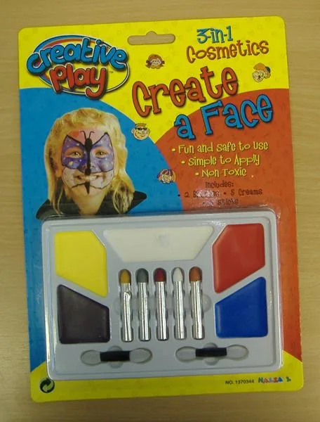 Creative play face paints – "Create a Face", 3-in-1 Cosmetics — foto 1 dell'alert 0232/09
