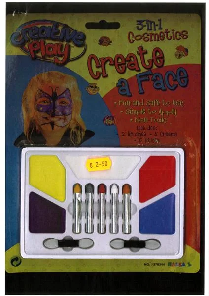 Creative play face paints – "Create a Face", 3-in-1 Cosmetics — foto 3 dell'alert 0232/09