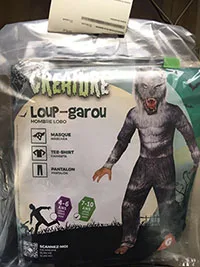 Costume da bambino vestito fantasia «CREATURE loup-garou» — foto 2 dell'alert A12/00606/21