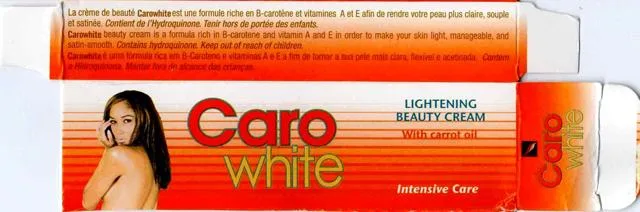 Crema alleggerente per la pelle "Lightening beauty cream wit (Caro White)