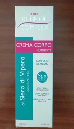 Crema per il corpo «Crema da corpo di siero di vipera con olio di argan» — foto 1 dell'alert A12/02944/23