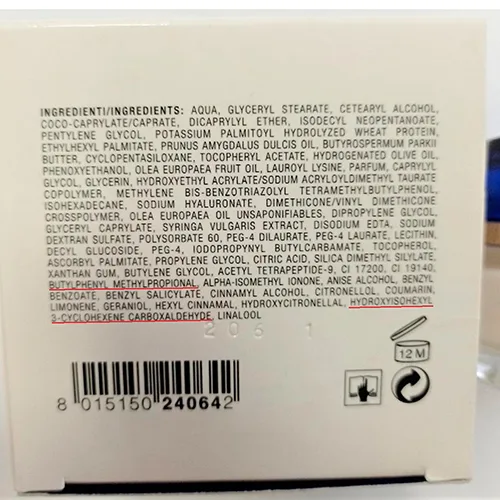 Crema viso «CREMA FILLER RIMODELLANTE GIORNO» — foto 2 dell'alert SR/02025/25