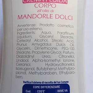 Lozione per il corpo «Crema fluida corpo all'olio di mandorle dolci» — foto 2 dell'alert SR/03794/24