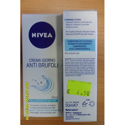 Crema viso «Crema giorno anti brufoli» (Nivea)