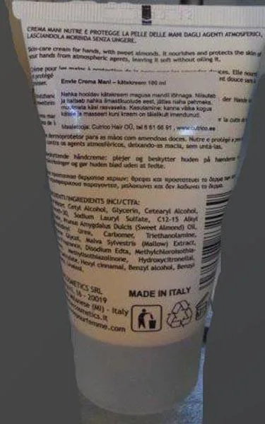 Crema per le mani «Crema Mani dermoprotettiv» — foto 4 dell'alert A12/1852/17