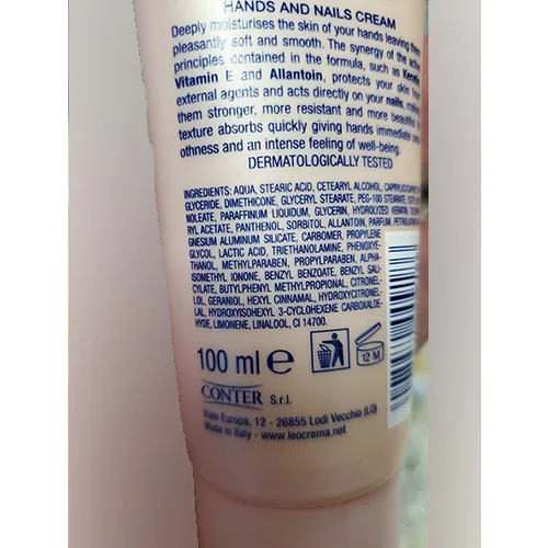 Crema per le mani «Crema mani e unghie» — foto 3 dell'alert A12/01360/24