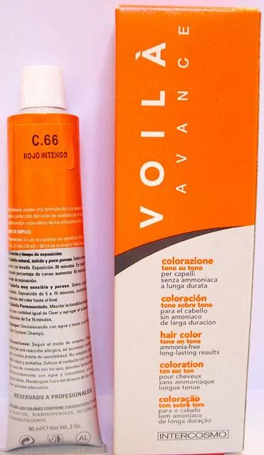 Crema per capelli – Voila Avance, C.66 Rojo Intenso (Intercosmo)