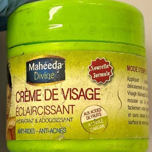 Crema schiarente per la pelle «Crème de Visage Éclaircissante, Mahéeda Divine, 100grs» — foto 3 dell'alert SR/01534/25