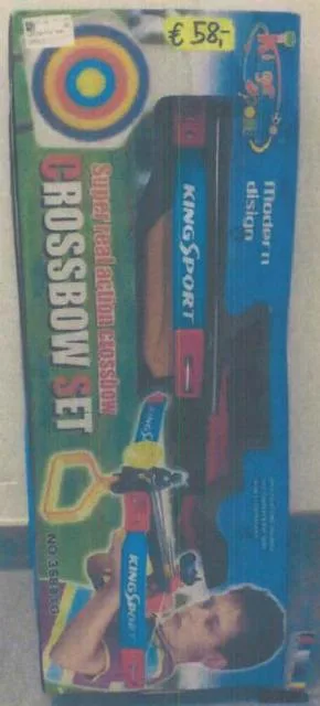 Set di balestra giocattolo &amp; #13; &amp; #13; «Crossbow Set» (King Sport)