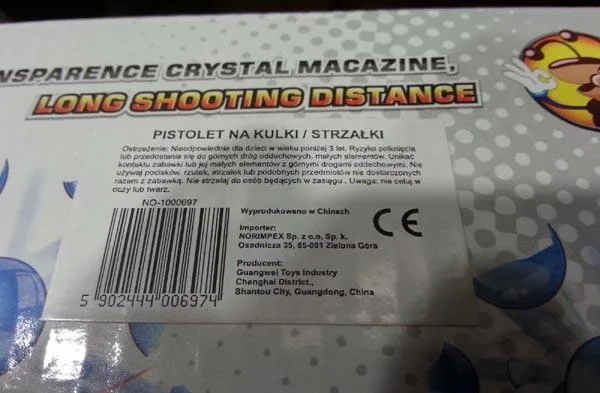 Pistola a proiettile ad acqua «Crystal Fighter» — foto 3 dell'alert A12/1309/18