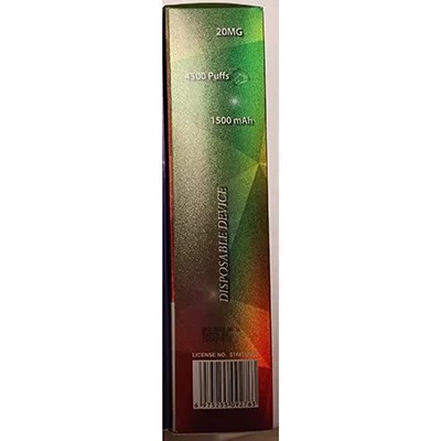Sigaretta elettronica usa e getta «CRYSTAL JEWEL EMERALD Apple Berry Blast» — foto 5 dell'alert A12/00383/24