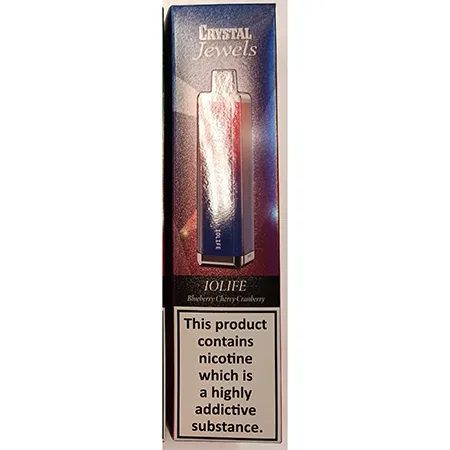 Sigaretta elettronica usa e getta «CRYSTAL JEWEL IOLIFE Blueberry Cherry Cranberry» — foto 2 dell'alert A12/00384/24