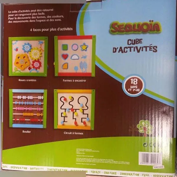 Giocattolo di attività «Cube d'activités» (SEQUOIA)