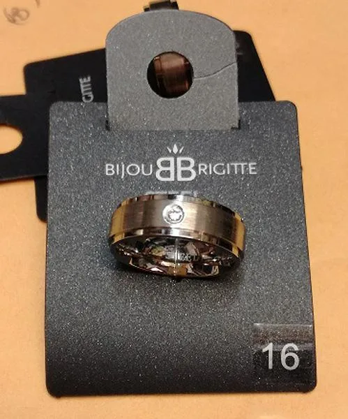 Anello «Cubic Zirconia, stainless steel» (Bijou Brigitte)
