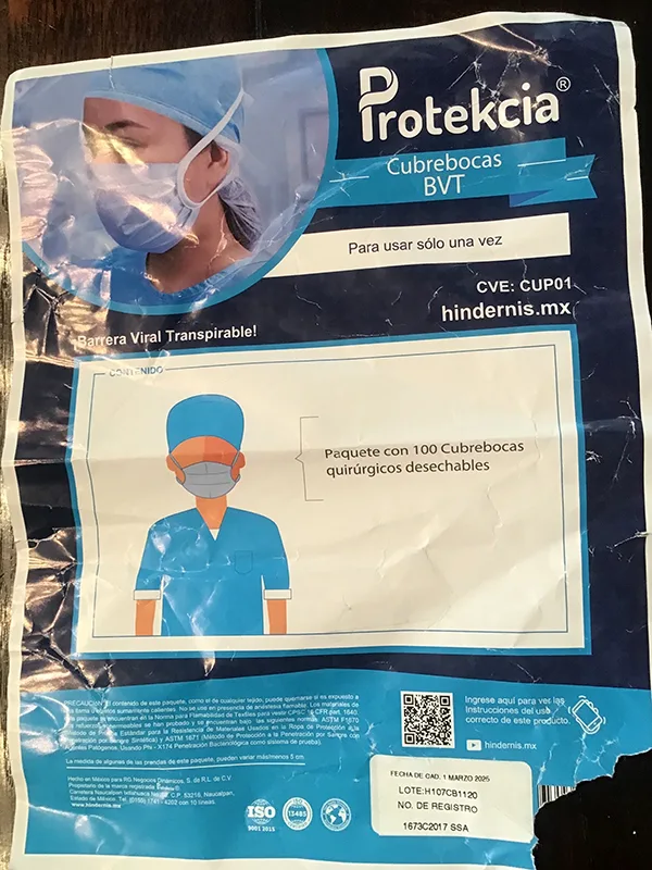 Maschera filtro antiparticolato «Cubrebocas BVT» (Protekcia)