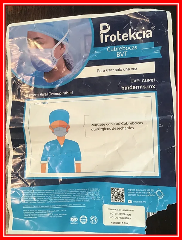 Maschera filtro antiparticolato «Cubrebocas BVT» — foto 3 dell'alert A12/00782/20