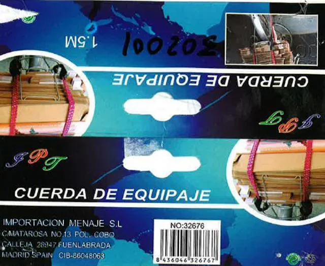 Cinghie elastiche «Cuerda de equipaje» — foto 2 dell'alert A12/1646/13
