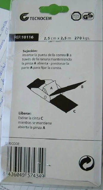 Cinghie per bagagli «Cuerda de Sujeccion» — foto 2 dell'alert A12/1790/13