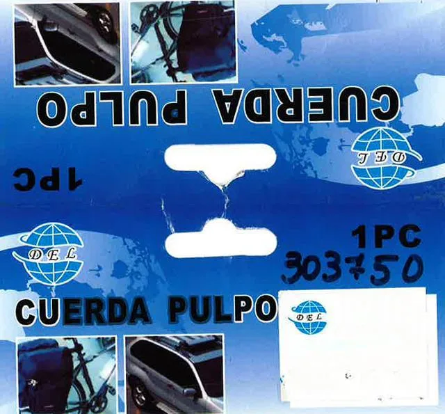 Cinghie elastiche «Cuerda pulpo» (Del)