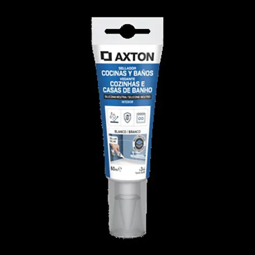 Sigillante per bagni e cucine «Cuisine &amp; Salle de bain Neutre Silicon Sealant Blanc / Clair» (Axton)