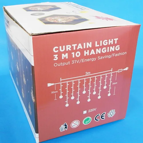 Catena di illuminazione «CURTAIN LIGHT 3 M 10 HANGING» — foto 1 dell'alert SR/03324/25