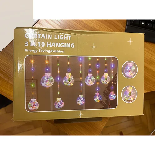Catena di illuminazione «Curtain Light, 3 M 10 HANGING»