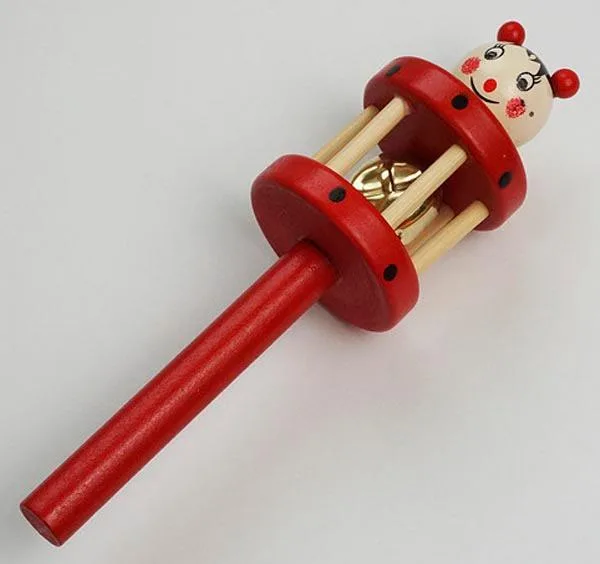 Sonaglio giocattolo in legno «Cute Animal Design Wooden Toy Rattle» (Unknown)
