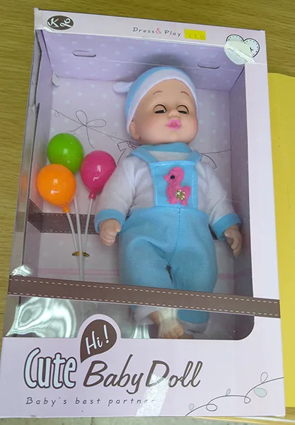 Bambola di plastica per bambini «Cute baby doll» (KL)