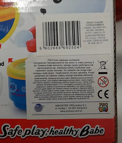 Giocattolo di plastica wind-up «Cute Drum-Beating Little Rabbit» — foto 3 dell'alert A12/01447/20