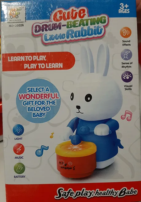 Giocattolo di plastica wind-up «Cute Drum-Beating Little Rabbit» — foto 4 dell'alert A12/01447/20