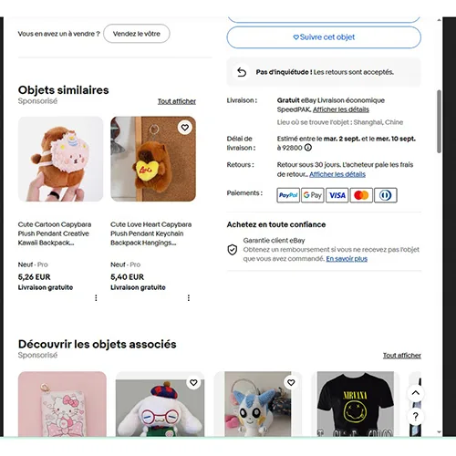 Portachiavi «Cute Love Heart Capybara Plush Pendant Keychain Backpack Hangings Decoration _dc» — foto 3 dell'alert SR/03955/25