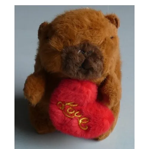 Portachiavi «Cute Love Heart Capybara Plush Pendant Keychain Backpack Hangings Decoration _dc» — foto 4 dell'alert SR/03955/25
