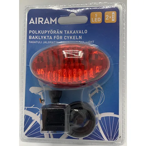 Luce della bicicletta «Cykel Baklyse 5 LED Röd» — foto 2 dell'alert SR/04420/25