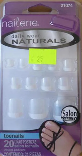 Unghie false & #13; & #13; «Daily wear NATURALS toe nails» — foto 2 dell'alert A12/1705/12