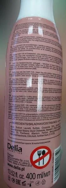 Gel doccia «Dairy fun» — foto 2 dell'alert A11/0044/18