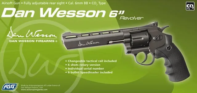 Pistola Airsoft & #13; & #13; «DAN WESSON 6"» — foto 1 dell'alert A12/1813/12