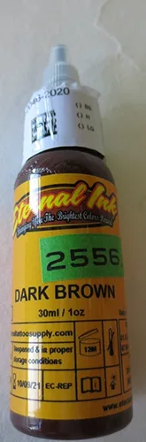 Inchiostro del tatuaggio «DARK BROWN» (Eternal Ink)