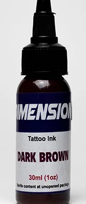 Inchiostro del tatuaggio «Dark Brown Tattoo Ink» (Dimension)