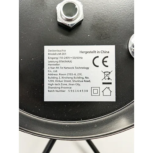 Lampada da soffitto «Deckenleuchte LM-001» — foto 2 dell'alert SR/01751/26