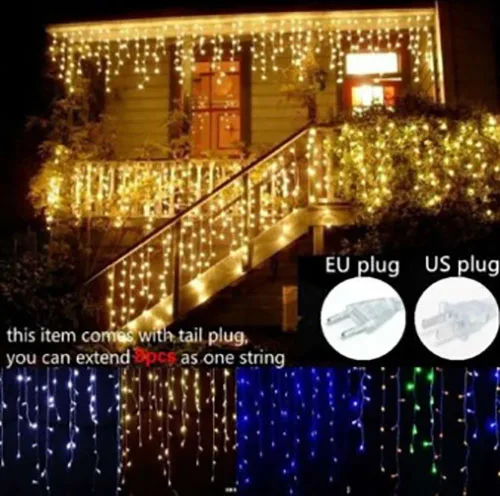Tenda leggera «Décoration extérieure  LED rideau glaçon guirlande lumières nouvel an» — foto 1 dell'alert A12/01741/21