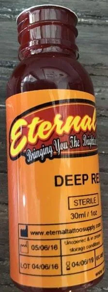 Inchiostro del tatuaggio «Deep red» (Eternal Ink)