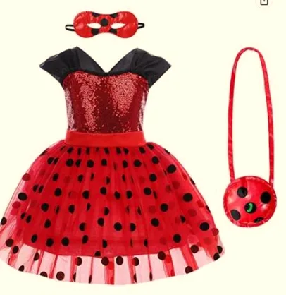 Costume da abito di fantasia «Déguisement Ladybug coccinelle» (Idopip - Zhi Xuan Tong)
