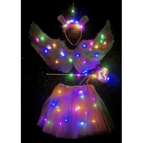 Costume da abito fantasia «Déguisement licorne lumineuse» (Rubies)